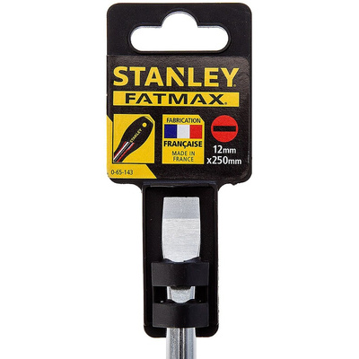Stanley Slotted Screwdriver, 12 mm Tip, 250 mm Blade