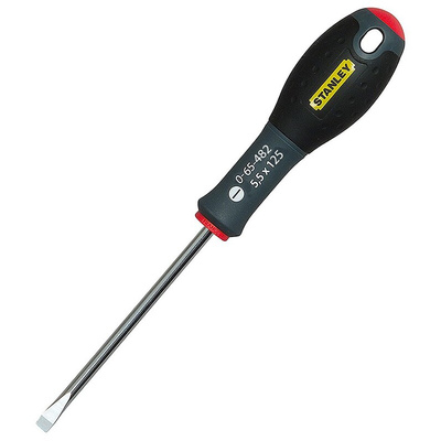 Stanley Slotted Screwdriver, 5.5 mm Tip, 125 mm Blade