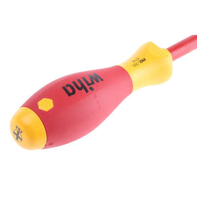 Wiha Phillips Insulated Screwdriver, PH2 Tip, 100 mm Blade, VDE/1000V, 218 mm Overall