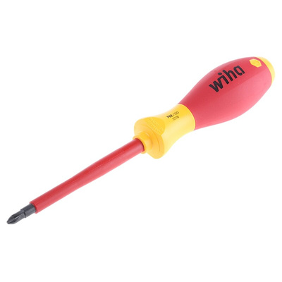 Wiha Phillips Insulated Screwdriver, PH2 Tip, 100 mm Blade, VDE/1000V, 218 mm Overall