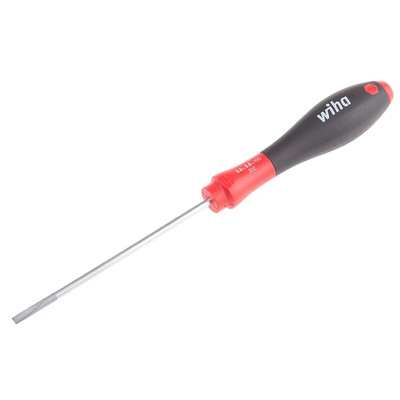 Wiha Slotted  Screwdriver, 3.5 x 0.6 mm Tip, 100 mm Blade, 204 mm Overall