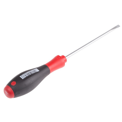 Wiha Slotted  Screwdriver, 4.5 x 0.8 mm Tip, 125 mm Blade, 236 mm Overall