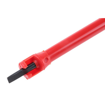 Facom Slotted Screw Holding Screwdriver, 4 x 0.6 mm Tip, 125 mm Blade, 225 mm Overall