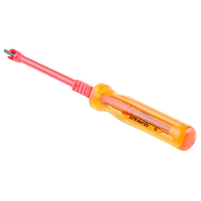 Facom Slotted Screw Holding Screwdriver, 4 x 0.6 mm Tip, 125 mm Blade, 225 mm Overall