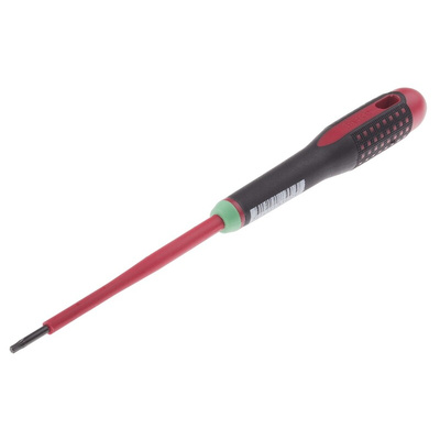 Bahco Torx Screwdriver, T10 Tip, 100 mm Blade, VDE/1000V, 222 mm Overall