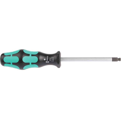 Wera Ball End Hexagon  Screwdriver, 5 mm Tip, 100 mm Blade, 205 mm Overall