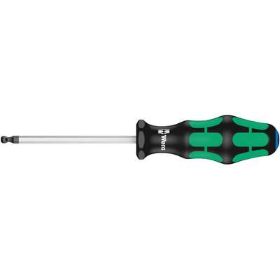 Wera Ball End Hexagon  Screwdriver, 5 mm Tip, 100 mm Blade, 205 mm Overall