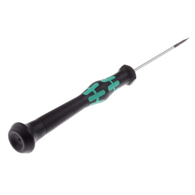 Wera Slotted Precision Screwdriver, 1.8 x 0.3 mm Tip, 60 mm Blade