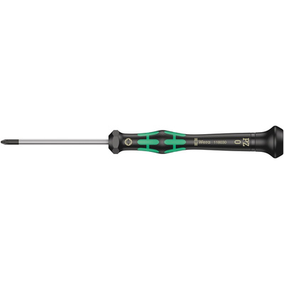 Wera Pozidriv Precision Screwdriver, PZ0 Tip, 60 mm Blade