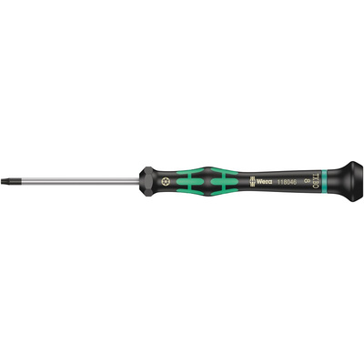 Wera Tamperproof Torx Precision Screwdriver, T8 Tip, 60 mm Blade, 157 mm Overall