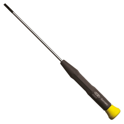 CK Slotted Precision Screwdriver, 0.8 x 2.5 mm Tip, 60 mm Blade, 157 mm Overall