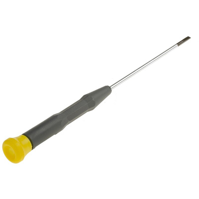 CK Slotted Precision Screwdriver, 3 mm Tip, 100 mm Blade, 197 mm Overall