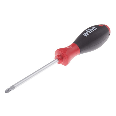 Wiha Pozidriv  Screwdriver, PZ2 Tip, 100 mm Blade, 218 mm Overall