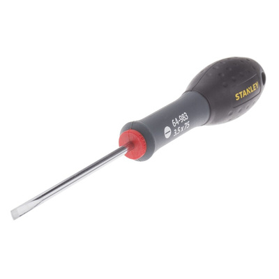 Stanley Slotted Screwdriver, 3.5 mm Tip, 75 mm Blade