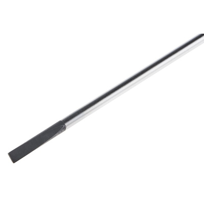 Wiha Slotted  Screwdriver, 4 mm Tip, 100 mm Blade, 211 mm Overall