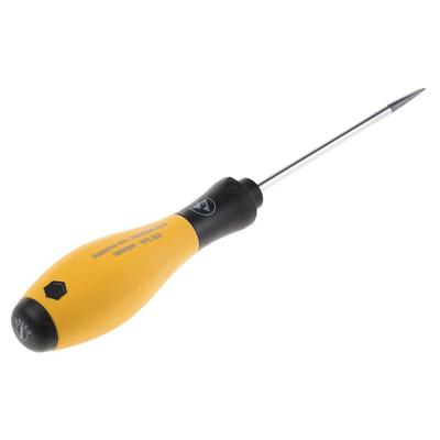 Wiha Slotted  Screwdriver, 4 mm Tip, 100 mm Blade, 211 mm Overall