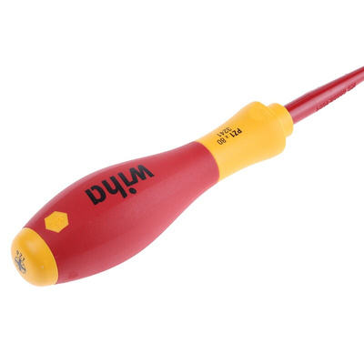 Wiha Pozidriv Insulated Screwdriver, PZ1 Tip, 80 mm Blade, VDE/1000V, 191 mm Overall