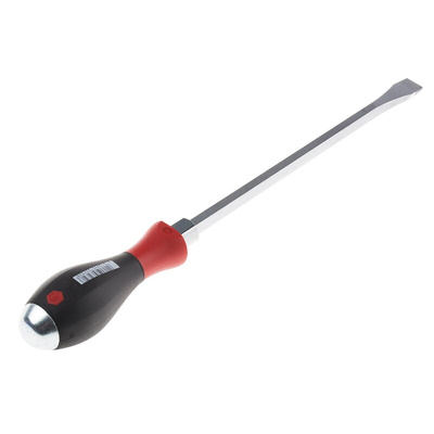 Wiha Slotted  Screwdriver, 14 mm Tip, 250 mm Blade, 371 mm Overall