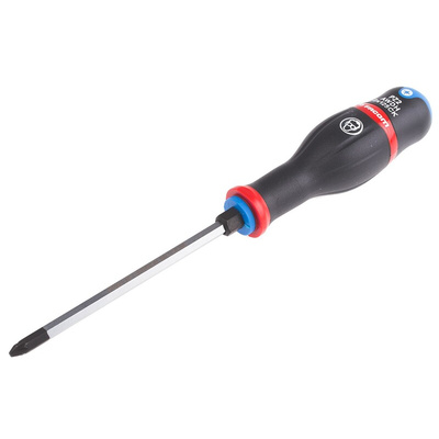 Facom Pozidriv Screwdriver, PZ2 Tip, 125 mm Blade