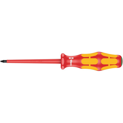 Wera Phillips, Torx Insulated Screwdriver, T6 Tip, 80 mm Blade, VDE/1000V, 161 mm Overall