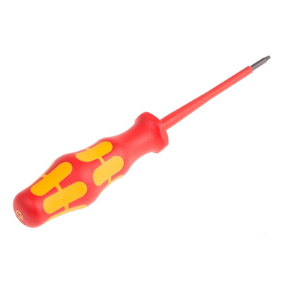 Wera Torx Insulated Screwdriver, T7 Tip, 80 mm Blade, VDE/1000V, 161 mm Overall