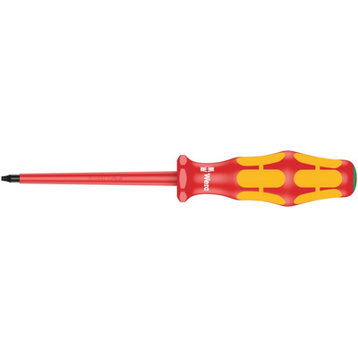 Wera Torx Insulated Screwdriver, T7 Tip, 80 mm Blade, VDE/1000V, 161 mm Overall