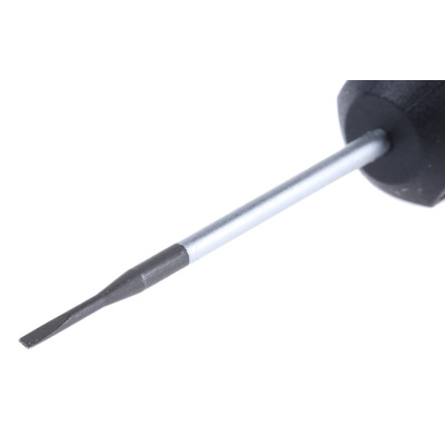 Wera Slotted Precision Screwdriver, 1.2 x 0.25 mm Tip, 40 mm Blade, 137 mm Overall