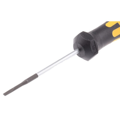 Wera Slotted Precision Screwdriver, 1.5 x 0.23 mm Tip, 40 mm Blade, 137 mm Overall