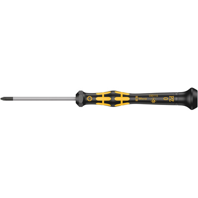 Wera Pozidriv Precision Screwdriver, PZ0 Tip, 60 mm Blade, 157 mm Overall