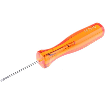 Facom Slotted Screwdriver, 2 x 0.4 mm Tip, 40 mm Blade, 110 mm Overall