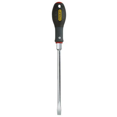 Stanley Slotted Screwdriver, 8 mm Tip, 175 mm Blade, 175 mm Overall