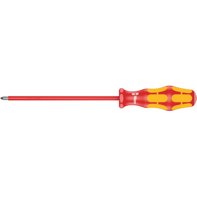 Wera Phillips Insulated Screwdriver, PH1 Tip, 150 mm Blade, VDE/1000V, 248 mm Overall