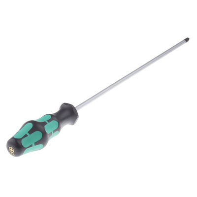 Wera Pozidriv Screwdriver, PZ2 Tip, 300 mm Blade, 405 mm Overall