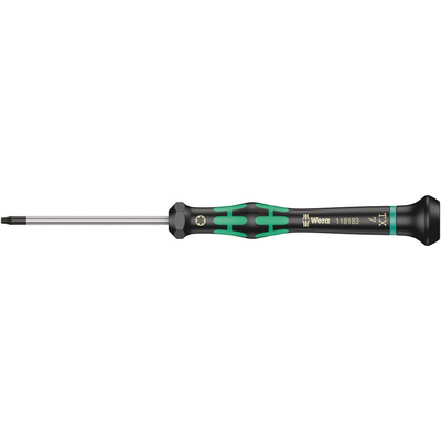 Wera Torx Precision Screwdriver, T7 Tip, 60 mm Blade, 157 mm Overall