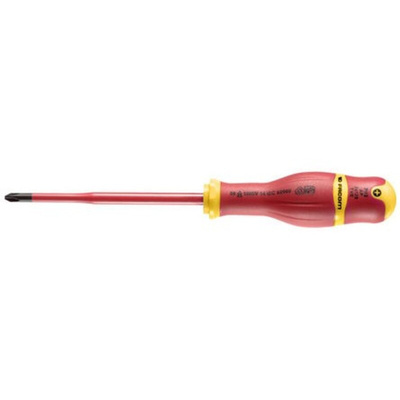 Facom Phillips Insulated Screwdriver, PH2 Tip, 125 mm Blade, VDE/1000V, 245 mm Overall