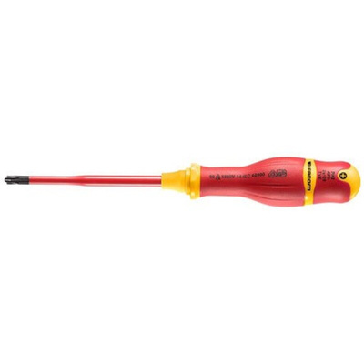 Facom Phillips Insulated Screwdriver, PH2 Tip, 125 mm Blade, VDE/1000V, 245 mm Overall