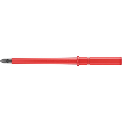 Wera Pozidriv Insulated Screwdriver Blade, PZ2 Tip, 154 mm Blade, VDE/1000V