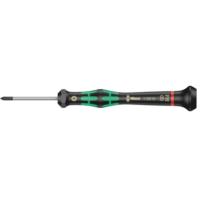 Wera Phillips Precision Screwdriver, PH00 Tip, 40 mm Blade, 137 mm Overall