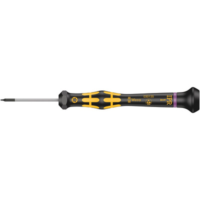 Wera Torx PLUS Precision Screwdriver, 1 IPR Tip, 40 mm Blade, 137 mm Overall