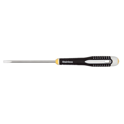 Bahco Slotted Screwdriver, 4 x 0.8 mm Tip, 100 mm Blade, 222 mm Overall