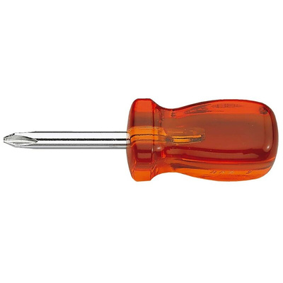 Facom Phillips Stubby Screwdriver, PH1 Tip, 40 mm Blade, 90 mm Overall