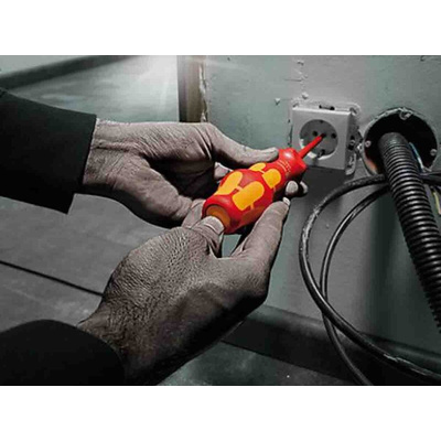 Wera Hexagon Insulated Turbo Bit Holder Screwdriver, 9 mm Tip, 125 mm Blade, VDE/1000V, 125 mm Overall