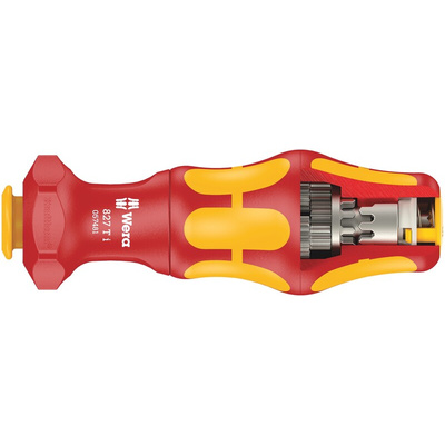 Wera Hexagon Insulated Turbo Bit Holder Screwdriver, 9 mm Tip, 125 mm Blade, VDE/1000V, 125 mm Overall