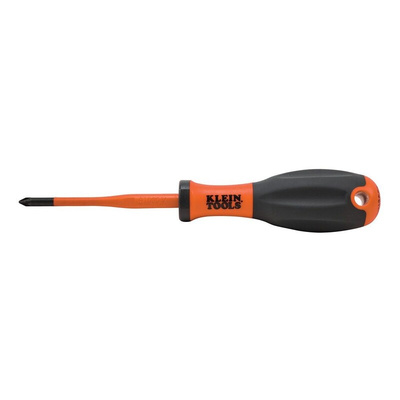 Klein Tools Pozidriv Insulated Screwdriver, PZ1 Tip, 80 mm Blade, VDE/1000V, 180 mm Overall