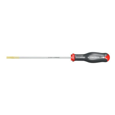 Facom Slotted Screwdriver, 3.5 mm Tip, 250 mm Blade, 353 mm Overall
