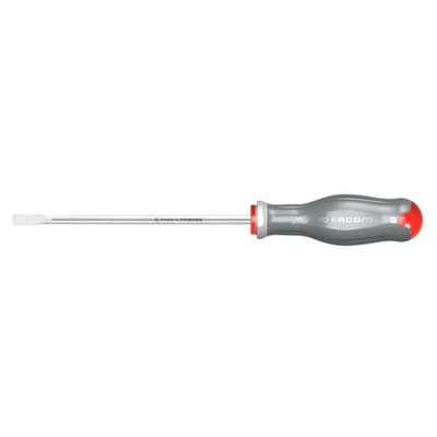 Facom Slotted Screwdriver, 8 mm Tip, 175 mm Blade, 420 mm Overall