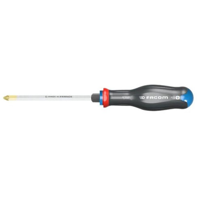 Facom Pozidriv Screwdriver, PZ1 Tip, 100 mm Blade, 209 mm Overall