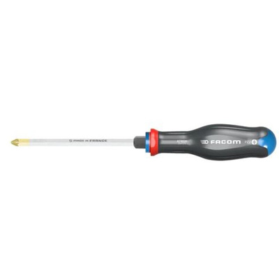 Facom Pozidriv Screwdriver, PZ4 Tip, 200 mm Blade, 325 mm Overall