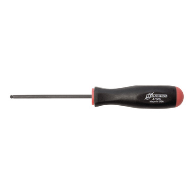 Bondhus Ball End Hexagon Screwdriver, 4mm Tip