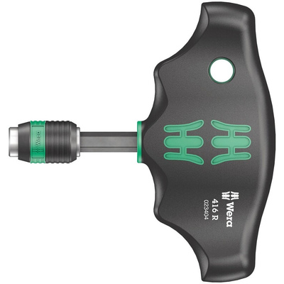 Wera Hexagon Bit Holder Screwdriver, 1/4 in Tip